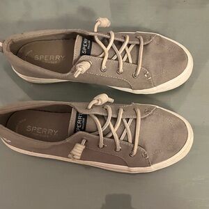 Sperry Women’s Casual Lace-Up Sneakers in Gray
